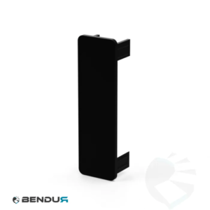 Zijbeschermingsprofiel (fietsenvanger) eindkap | 100x30 mm - zwart